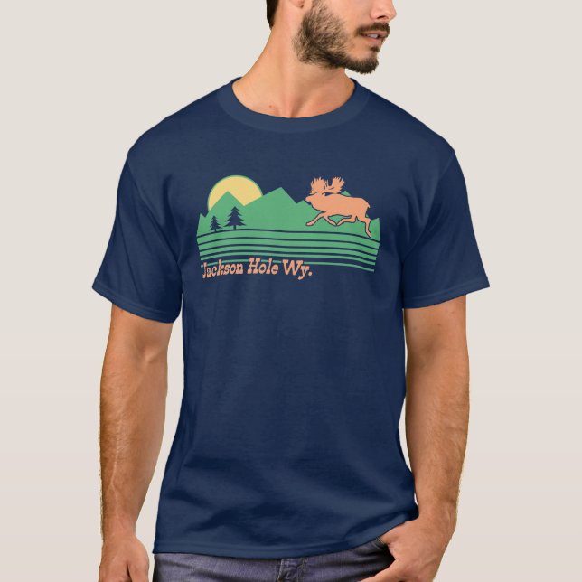 Jackson Hole Wyoming T-Shirt (Vorderseite)