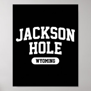 Jackson Hole Wyoming Tetons Skifahren Poster
