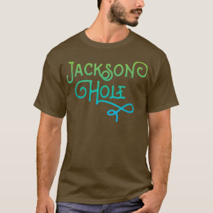 Jackson Hole Wyoming Typografisches Design T-Shirt