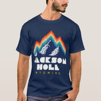 Jackson Hole    WyomingSki Resort Retro 1980er T-Shirt