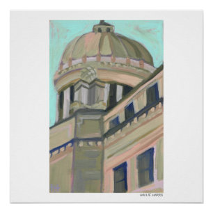 Jackson Mississippi Hauptstadt Gebäude Poster