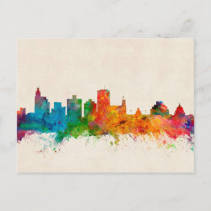 Jackson Mississippi Skyline Postkarte