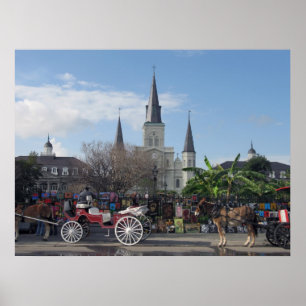 Jackson Quadrat-Neues Orleans Poster