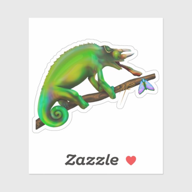 Jackson’s Chameleon Aiming  Aufkleber (Blatt)