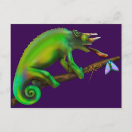 Jackson’s Chameleon Aiming  Postkarte