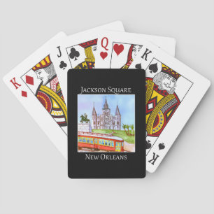 Jackson Square in New Orleans Spielkarten