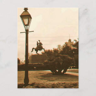 Jackson Square in Rain, New Orleans Postkarte