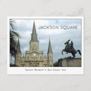 Jackson Square New Orleans 1943 Postkarte