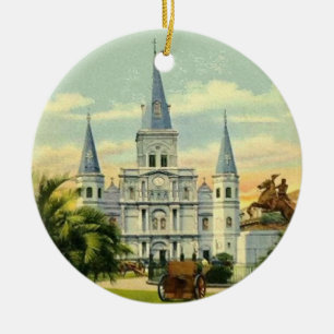 Jackson Square New Orleans Keramik Ornament