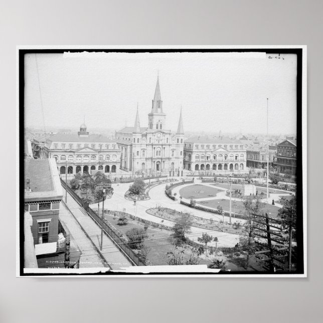Jackson Square, New Orleans, La c1905 Poster (Vorne)