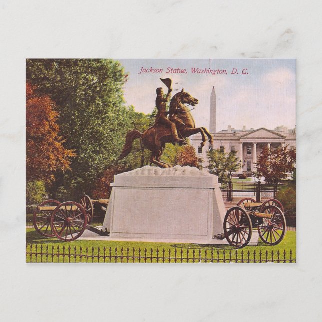 Jackson Statue Postkarte (Vorderseite)