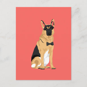 Jackson The Dapper German Shepherd Postkarte
