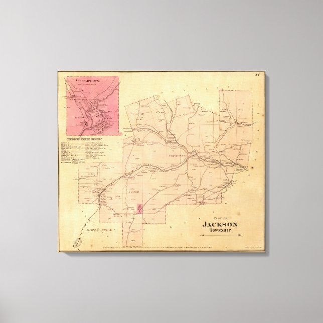 Jackson Township Leinwanddruck (Vorderseite)