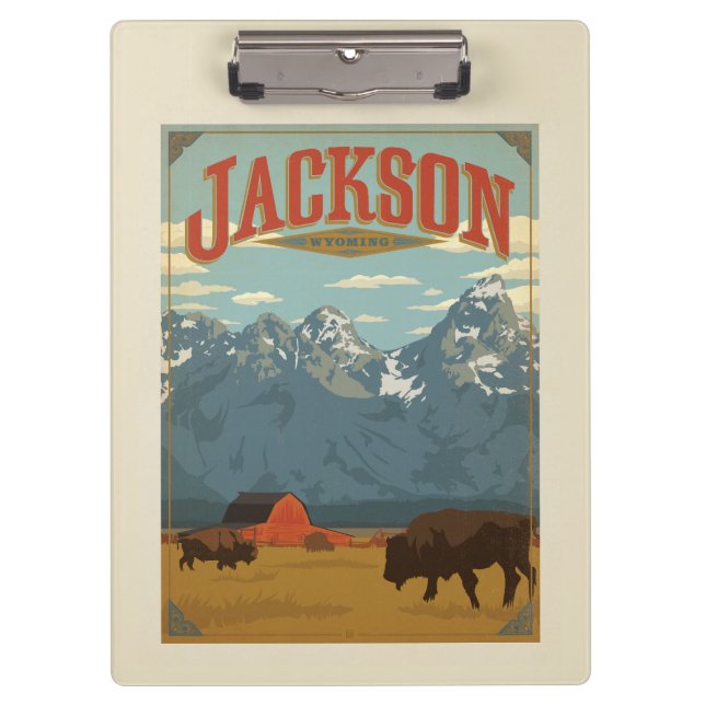 Jackson | Wyoming Klemmbrett (Vorderseite)