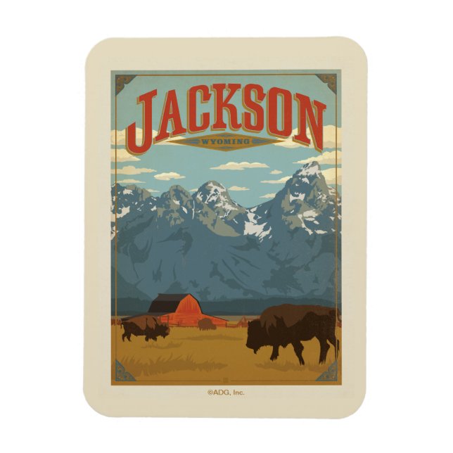 Jackson | Wyoming Magnet (Vertikal)