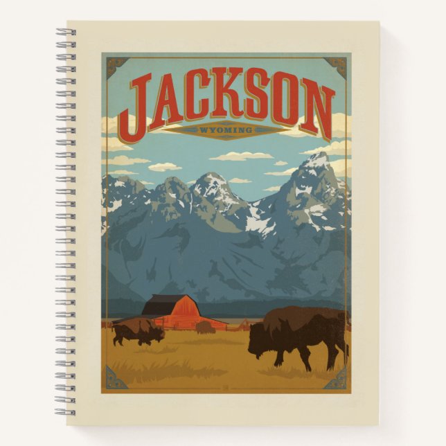 Jackson | Wyoming Notizbuch (Vorderseite)