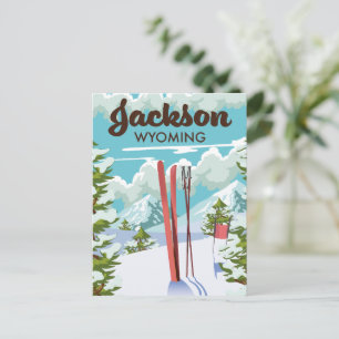 Jackson Wyoming Skipposter Postkarte