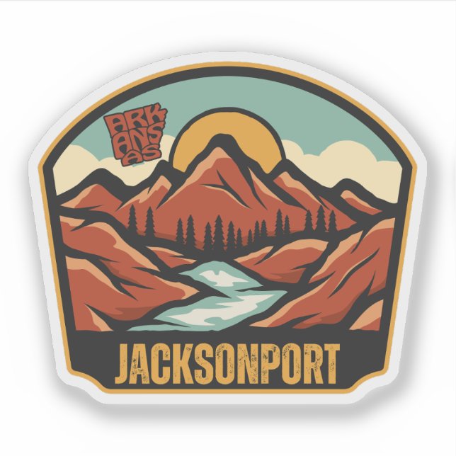 Jacksonport, Arkansas Aufkleber (Vorderseite)