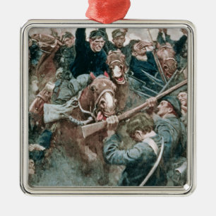 Jacksons Brigade stehend wie eine Steinwand Ornament Aus Metall