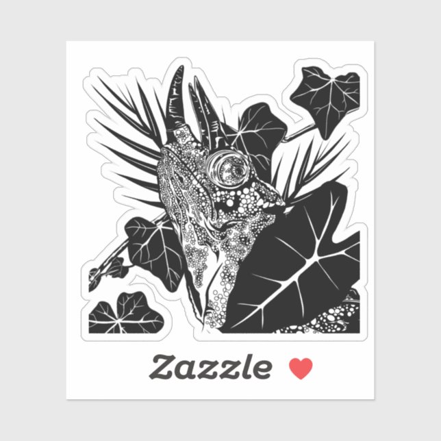 Jackson's Chameleon Aufkleber (Blatt)