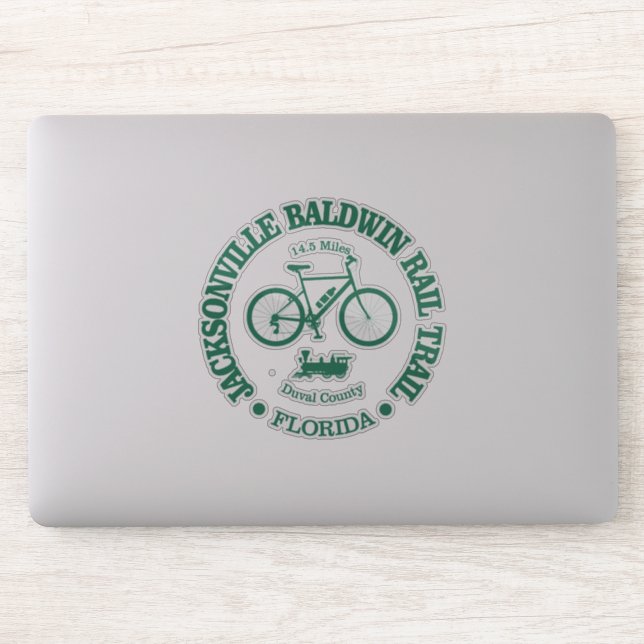 Jacksonville Baldwin Rail Trail (Radfahren) Aufkleber (Computer)