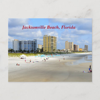 Jacksonville Beach Florida Feiertagspostkarte