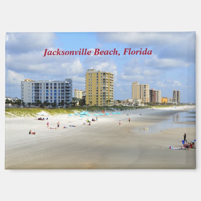 Jacksonville Beach Florida Magnet (Vorderseite)