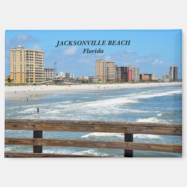 Jacksonville Beach Florida Magnet (Vorderseite)