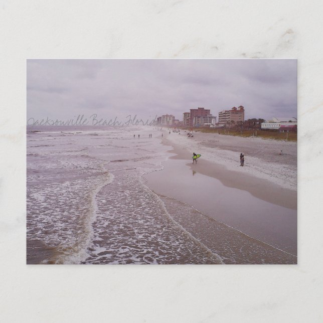 Jacksonville Beach, Florida Postkarte (Vorderseite)