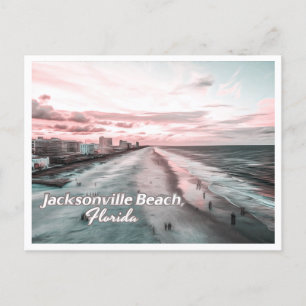 JACKSONVILLE BEACH FLORIDA POSTKARTE