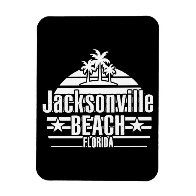 Jacksonville Beach Magnet (Vertikal)