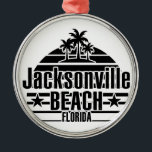Jacksonville Beach Ornament Aus Metall<br><div class="desc">Jacksonville Beach</div>