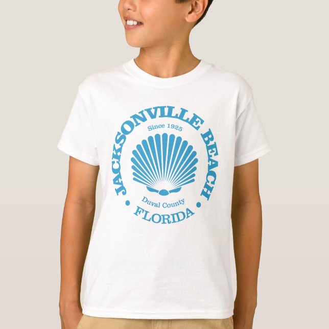 Jacksonville Beach (Seashell) T-Shirt (Vorderseite)