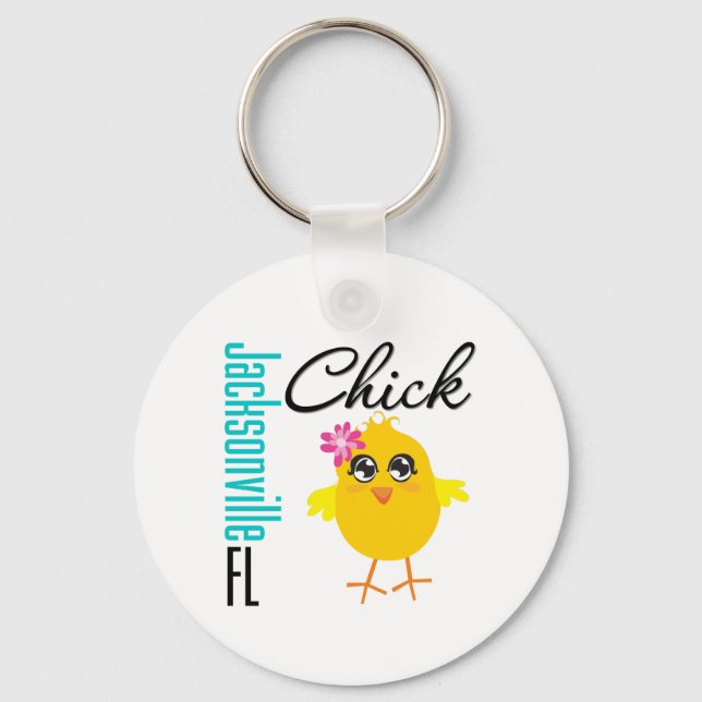Jacksonville FL Chick Schlüsselanhänger (Vorderseite)