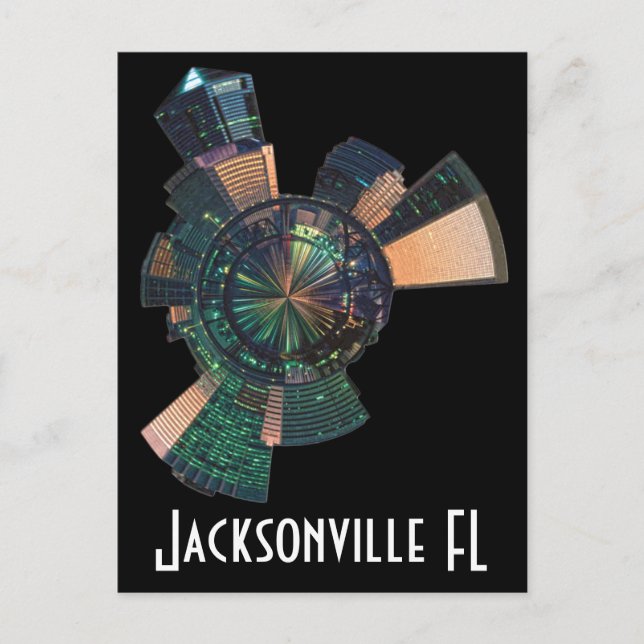 Jacksonville FL Postkarte (Vorderseite)