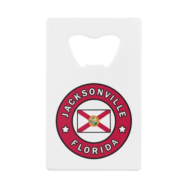 Jacksonville Florida Geldbeutel Flaschenöffner (Vorderseite)
