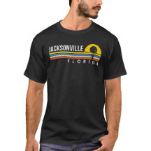 Jacksonville Florida Golf-Geschenk Retro-Sonnenunt