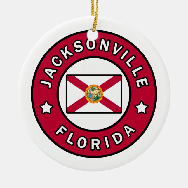Jacksonville Florida Keramik Ornament (Vorne)