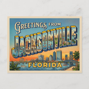 Jacksonville Florida Reise Postkarte