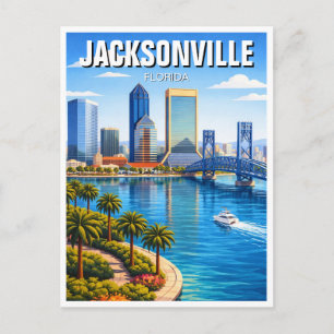 Jacksonville Florida Reise Postkarte