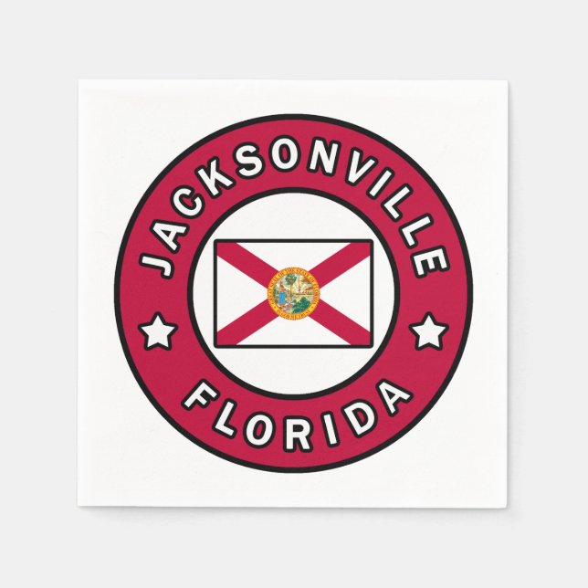 Jacksonville Florida Serviette (Vorderseite)