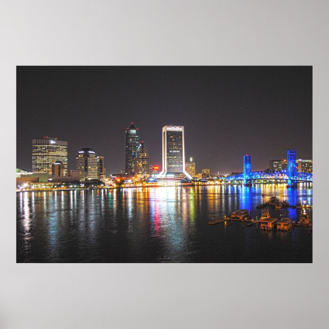Jacksonville Florida Skyline Poster (Vorne)