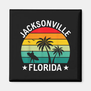Jacksonville Florida Strand Vintage-Palme Magnet