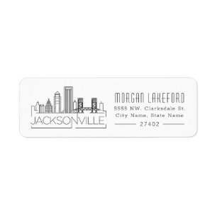 Jacksonville, Florida Stylized Skyline  