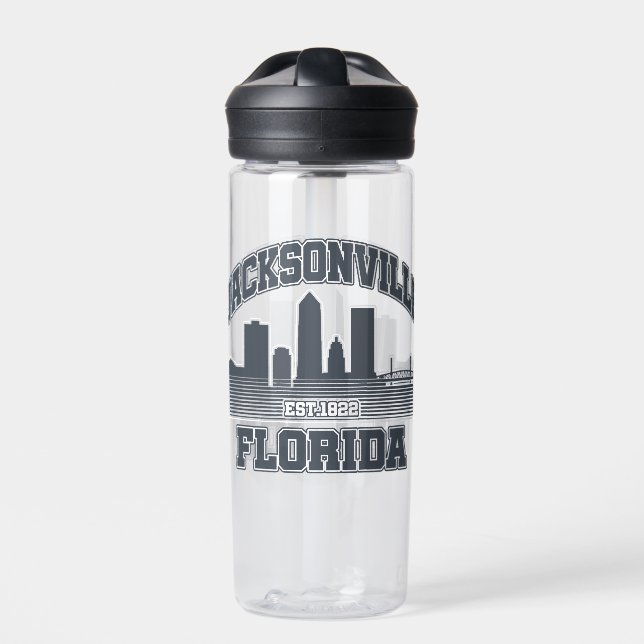 Jacksonville, Florida Trinkflasche (Vorderseite)
