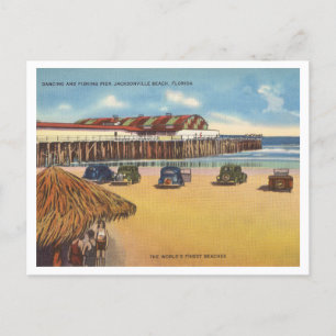 Jacksonville Florida Vintager 1940er Postkarte
