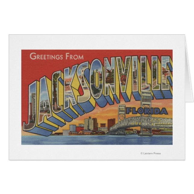 Jacksonville, Floride - Scènes de grandes lettres (Devant horizontal)