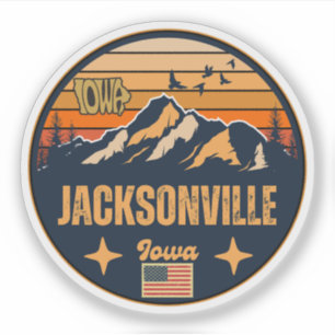 Jacksonville, Iowa Ia, Vereinigte Staaten Aufkleber