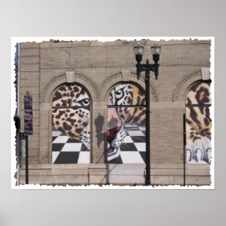 Jacksonville Jaguar Mural Poster