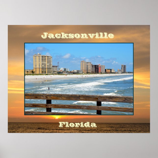 Jacksonville, Landschaft Florida Poster (Vorne)